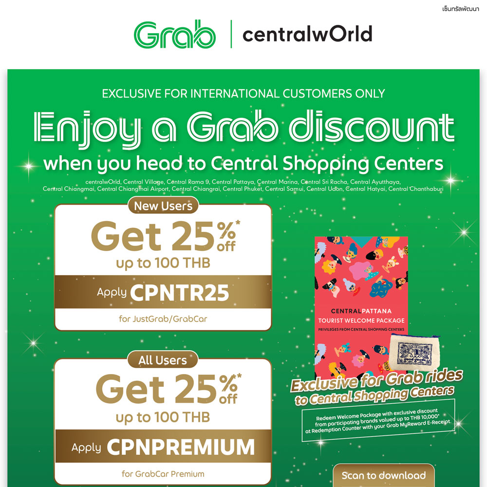ENJOY GRAB DISCOUNT EXCLUSIVELY FOR INTERNATIONAL CUSTOMERS