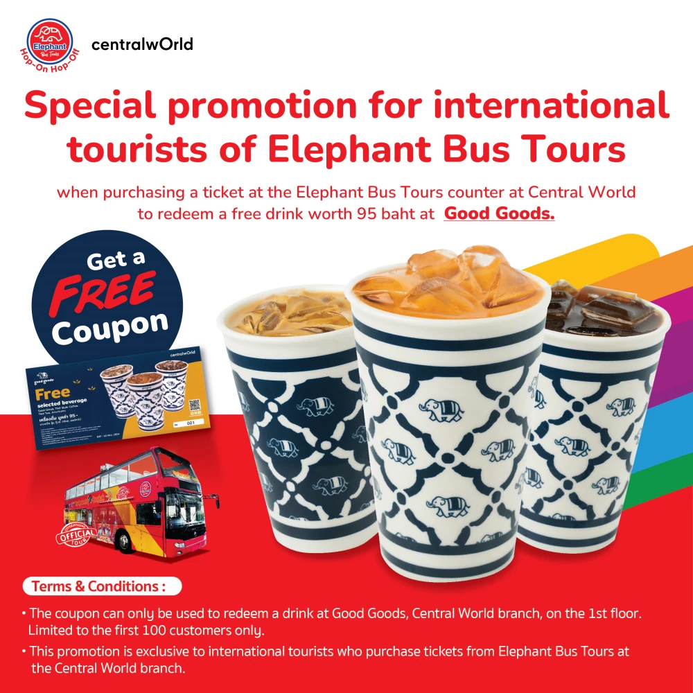 Special promotion for international tourists of Elephant Bus Tours