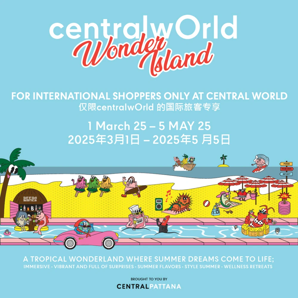 FOR INTERNATIONAL SHOPPERS  ONLY AT CENTRAL WORLD